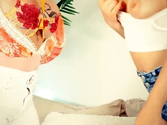 ブロンド, 茶髪の, Hd, 淫乱熟女, 母, 剃毛, 息子, おもちゃ