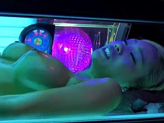 アジア人, デカパイ, フェラチオ, 日本人, なめる, オッパイの