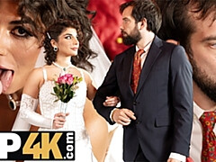 Mariée, Brunette brune, Domination, Robe, Hard, Hd, Public, Mariage