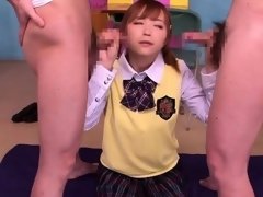 Asiático, Mamada, Universidad, Grupo, Pajear, Hd, Japonés, Adolescente