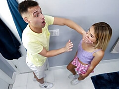 18, デカ尻, デカチン, ブロンド, フェラチオ, バック, 自然山雀, オッパイの