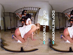 Jasmine Webb assfuck ravages some teenage prisoner girls With a Baton