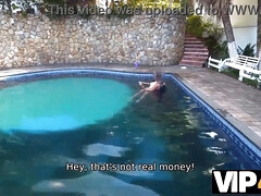 Grote mammen, Hd, Latijnse vrouw, Geld, Buiten, Kut duiken, Geschoren, Zoon