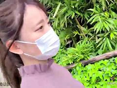 素人, アジア人, 美女, デカチン, デカパイ, 中出し, 日本人, オッパイの