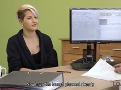 Blond, Pijpbeurt, Tsjechisch, Hardcore, Hd, Geld, Kantoor, Tiener