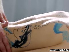 茶髪の, ヨーロピアン, ハードコア, Hd, ロシア人, 息子, タトゥー, オッパイの