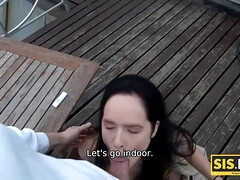 Mamada, Sexo duro, Hd, Al aire libre, Realidad, Ruso, Fumando, Adolescente