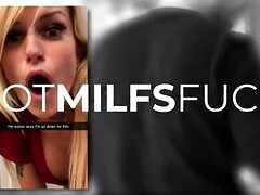 デカ尻, デカパイ, ブロンド, フェラチオ, 中出し, イマラチオ, 手コキする, 淫乱熟女