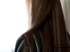 18 ans, Amateur, Cul, Brunette brune, Gorge profonde, Pov, Chatte, Adolescente