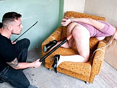 Grosser arsch, Grosser schwanz, Grosse titten, Blondine, Blasen, Hundestellung, Dürr, Hintern versohlen