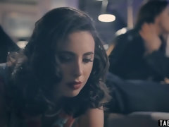 お尻, フェラチオ, 茶髪の, 女 人男 人, ハードコア, ゴム, 淫乱熟女, 三人