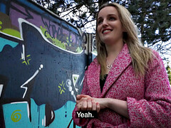 Public POV slut drilled by thick dick in wet hole