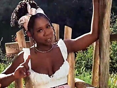 Redneck Hazel Graze cums in the bed of a pickup truck