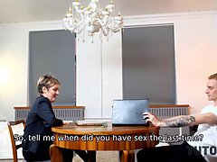 Mamada, Madura, Garganta profunda, Fetiche, Maduro, Madres para coger, Mamá, Cabello corto