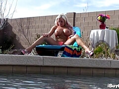 18 años, Tetas grandes, Bikini, Rubia, Hembra, Sexo duro, Pequeña, Público