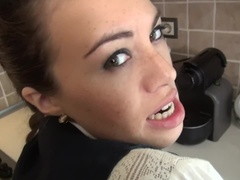 Braunhaarige, Französisch, Hardcore, Hd, Reif, Zierlich, Pov, Rau