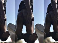 In den arsch, Schwarz, Schwarz, Schwul, Hardcore, Öffentlich, Dürr