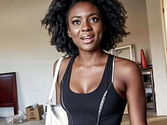 アフリカ人, 素人, アメリカ人, 黒人, 服従, 黒人, 彼女, 異人種間