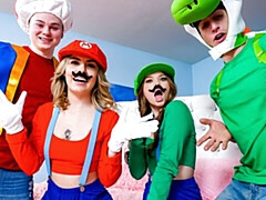 Большая жопа, Большой член, Минет, Собачьи, Вчетвером, Натуральные сиськи, Молоденькие, Сиськи