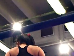 European babe pussylicking her opponent