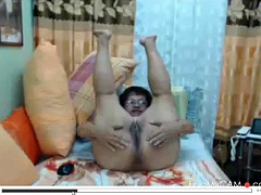 Asiático, Filipina, Abuelita, Maduro, Tetas, Camara web