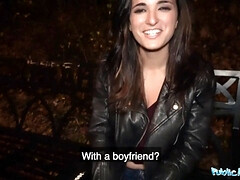 素人, フェラチオ, 茶髪の, ハードコア, お金, アウトドア, 公共, 現実