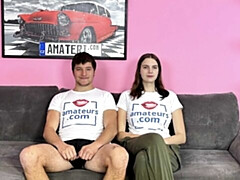 Doggy style hard fuck with a long-legged girlfriend Lucka