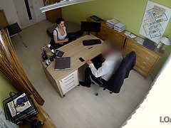 Mooi, Bruinharig, Tsjechisch, Hondjeshouding, Likken, Natuurlijke tieten, Gezichtspunt, Hangende tieten