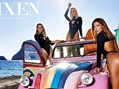 Большая жопа, Большой член, Минет, Собачьи, Вчетвером, Натуральные сиськи, На природе, Сиськи