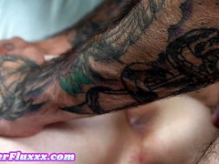 MTF pussyboy gets copulated by TS mommy before frottage