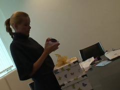 Sophie Moone receives presents on Christmas