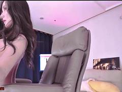 Amateur, Nana, Gros seins, Coréenne, Lingerie, Masturbation, Solo, Webcam