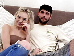 Good hard fuck in the bedroom with a young blonde Clara Fargo
