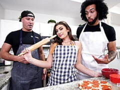 Mae Milano Becomes The Pizza Of The Day In The Yngr Ktichen