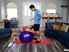 Американки, Большие сиськи, Черные, Минет, Член, Затыкание рта, Лизание, Мамочка