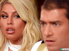 18, デカパイ, フェラチオ, カップル, ハードコア, 淫乱熟女, ポルノスター, 三人