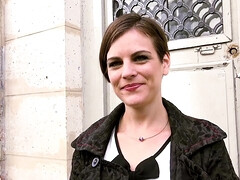 Tussi, Grosse titten, Braunhaarige, Strümpfe, Flotter dreier