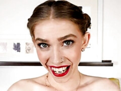 Slim and miniature teen Molly screwed by a large black dick