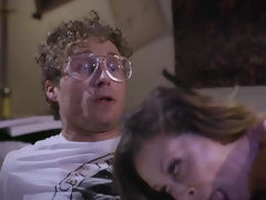 Conspiracy theorist is anally probed by sexy female extra-terrestrial Cherie Deville