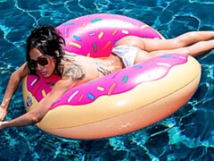 お尻, フェラチオ, 茶髪の, バック, 手コキする, ラティーナ, ティーン, オッパイの