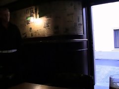He picks up big tits boozed old woman in the bar