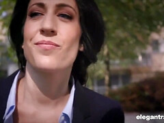 Biz Dame Drinks While Working (Eloa Lombard)