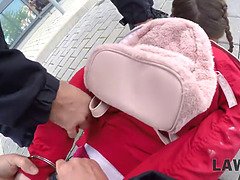 18 ans, Cul, Beauté, Brunette brune, Masturbation, Chatte, Adolescente, Uniforme