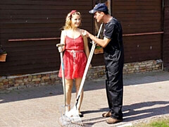 18, デカチン, フェラチオ, バック, ドレス, 自然山雀, ショートヘア, オッパイの