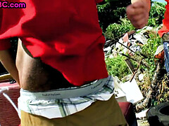 Amateur, Anal, Negro, Ébano, Gay, Al aire libre, Estrella porno, Público