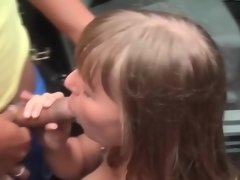 アナル, デカパイ, 彼氏, 顔射, 彼女, 公共, フェラする, 三人