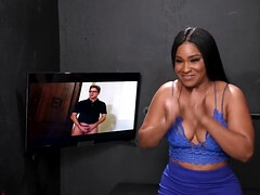 Amerikanisch, Grosser arsch, Grosse titten, Braunhaarige, Schwarz, Aufs gesicht abspritzen, Hardcore, Orgasmus