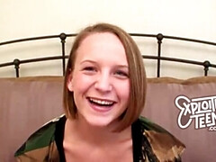 Blonde Teen Danica Deep Throats Huge Cock in POV Blowjob