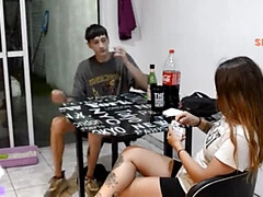 18 ans, Amateur, Gros seins, Sucer une bite, Couple, Hd, Fille latino, Adolescente