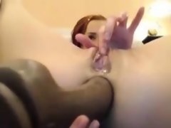 Amateur, Anal, Masturbation, Rousse roux, Solo, Adolescente, Jouets